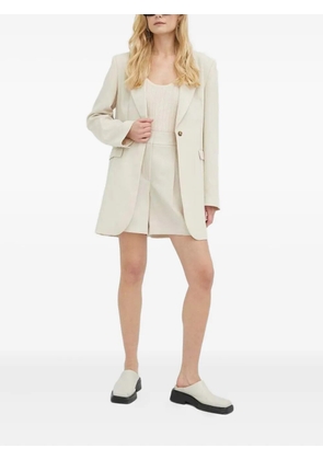 HERSKIND pleated tailored shorts - Neutrals