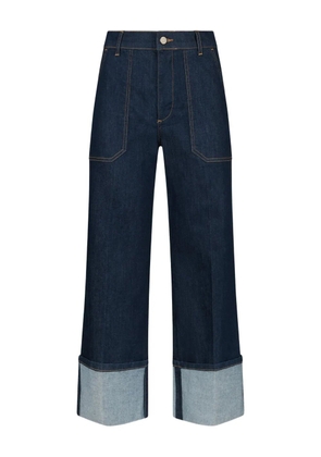 LIU JO contrast-stitching jeans - Blue