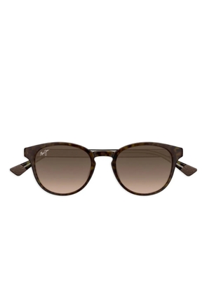 Maui Jim Hiehie round-frame tortoiseshell sunglasses - Brown