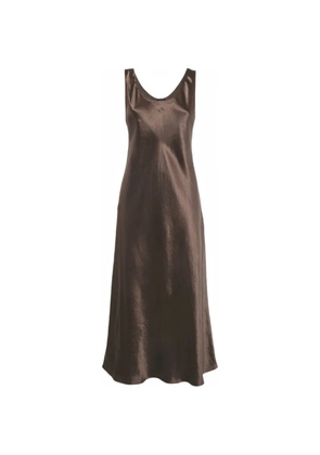 Max Mara scoop-neck sleeveless dress - Brown