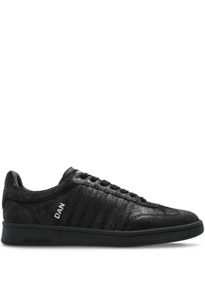 DSQUARED2 leather sneakers - M4132 BLACK