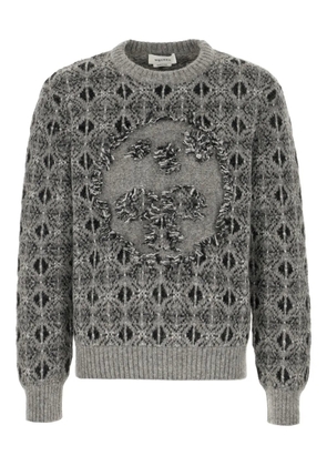 Alexander McQueen Skull Fair Isle sweater - Grey