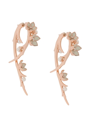 Shaun Leane Cherry Blossom diamond Hook earrings - Gold