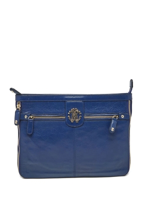 Roberto Cavalli leather clutch - Blue