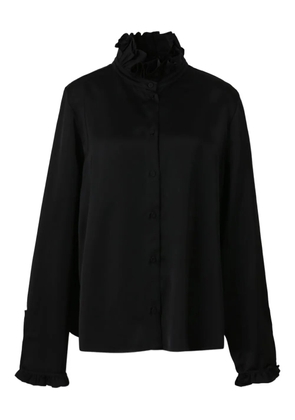 Jil Sander ruffled collar blouse - Black