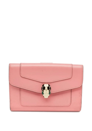 Bvlgari Pre-Owned leather enamel wallet - Pink