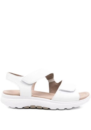 GABOR double-strap leather sandals - White