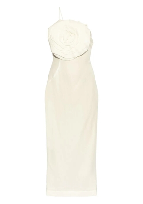 Blumarine single-shoulder midi dress - Neutrals
