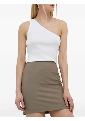Gestuz zip-fastening mini skirt - Neutrals