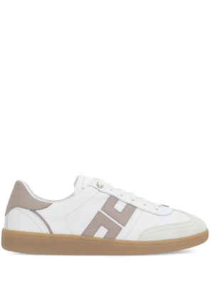 Elisabetta Franchi leather sneakers - White