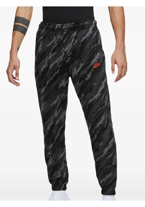Nike elasticated-waistband track pants - Black