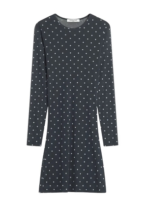 Maison Kitsuné long-sleeve mini dress - Black