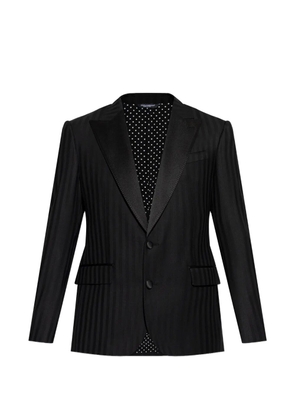 Dolce & Gabbana striped peak-lapel blazer - Black