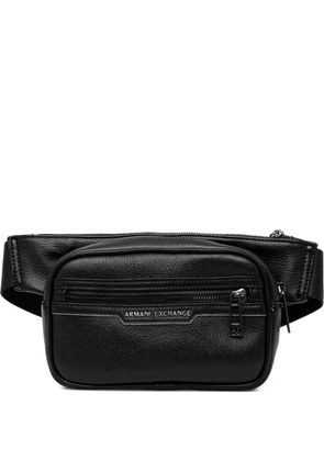 Armani Exchange zip-up belt bag - Black