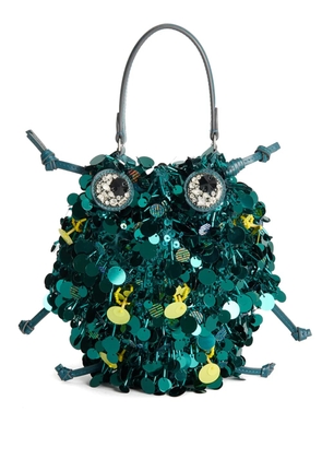 Anya Hindmarch sequin beetle tote bag - Green