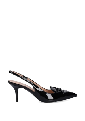 Love Moschino bow-detail slingback heeled pumps - Black