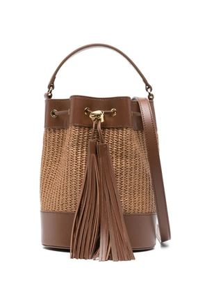 Gianvito Rossi tassel-detail bucket bag - Brown
