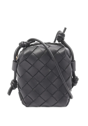 Bottega Veneta Pre-Owned micro Intrecciato shoulder bag - Black