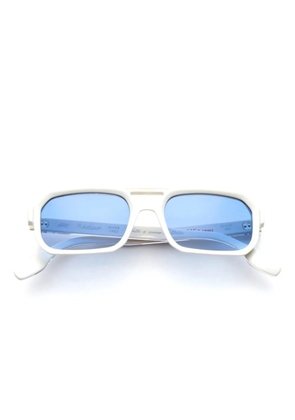 Kador geometric-frame sunglasses - White