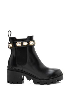 Gucci Pre-Owned Trip calfskin Chelsea boots - Black