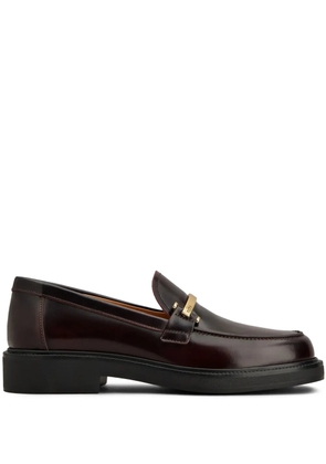 Tod's leather loafers - Red