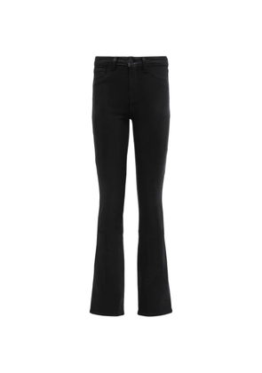 L'Agence Selma coated bootcut jeans - Black