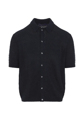 Ralph Lauren Purple Label button-up chevron cardigan - Blue