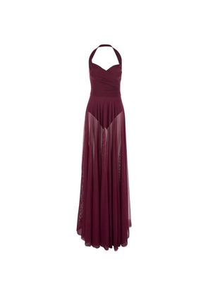 Norma Kamali Cayla draped dress - Purple