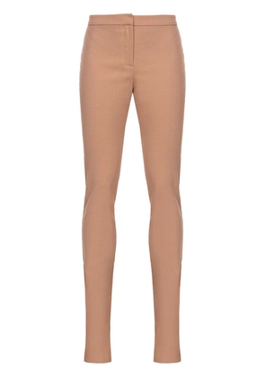 PINKO skinny-cut ankle-slits trousers - Neutrals