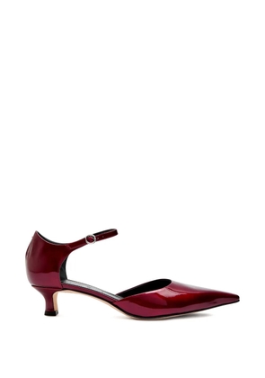 Aeyde Tillie pointed toe strap pumps - Red