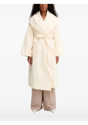 Liviana Conti Owen shawl-collar belted coat - Neutrals
