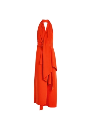 Heirlome Barbara halterneck midi dress - Orange