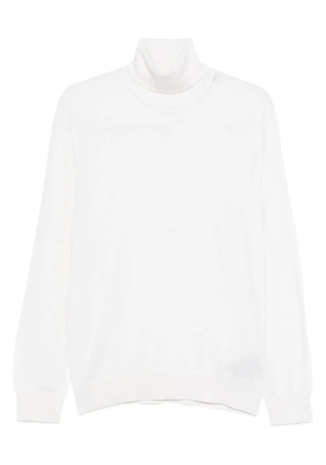 Zegna roll-neck long-sleeve sweater - White
