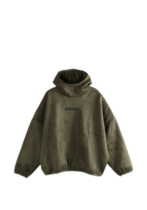 FEAR OF GOD ESSENTIALS roll neck hoodie - Green