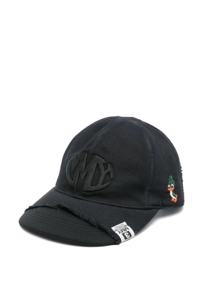Maison MIHARA YASUHIRO crushed-detail cap - Black
