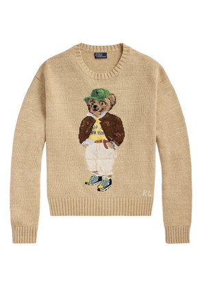Polo Ralph Lauren Polo Bear intarsia-knit sweater - Neutrals