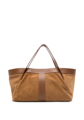 TWINSET Duffle panelled tote bag - Brown