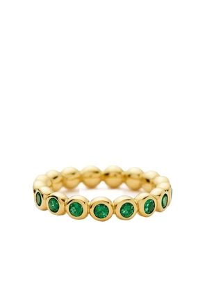 Missoma 18K yellow gold vermeil emerald eternity ring