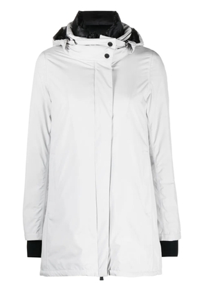 Herno logo-print hooded jacket - Grey