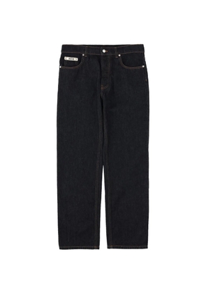 Moschino logo-patch jeans - Blue