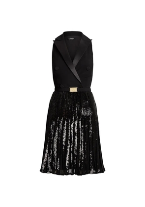 Polo Ralph Lauren embellished belted midi dress - Black