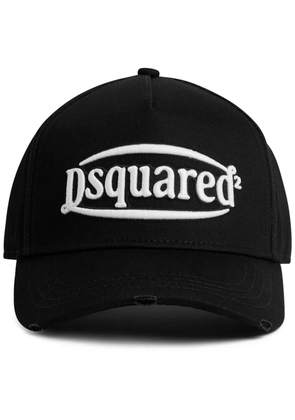 DSQUARED2 logo-embroidered baseball hat - Black
