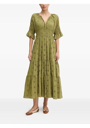 Hoss Intropia Amelia ruffled floral dress - Green