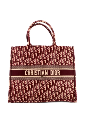 Christian Dior Pre-Owned Book Oblique Canvas Large tote bag - Red