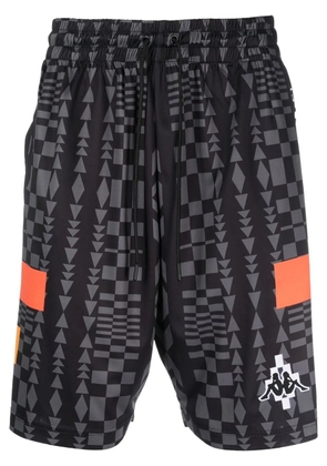 COUNTY OF MILAN xKAPPA logo-patch shorts - Black