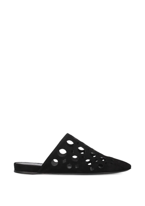 Premiata cut-out leather mules - Black
