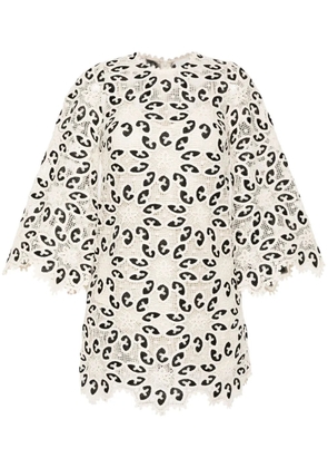 ZIMMERMANN Ottie bobbin-lace mini dress - Neutrals