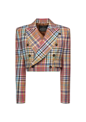 Vivienne Westwood double-breasted check-pattern blazer - Neutrals