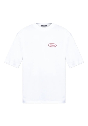 Jacquemus logo-embroidered T-shirt - White