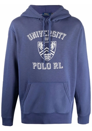 Polo Ralph Lauren logo-print pullover hoodie - Blue